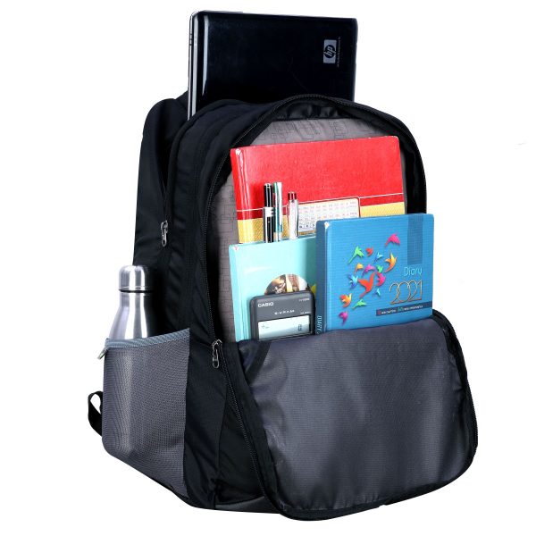 Fs Fashion Casual Backpack & Laptop  Bag for Unisex (44 L, Grey&Black) 0036 - Image 4