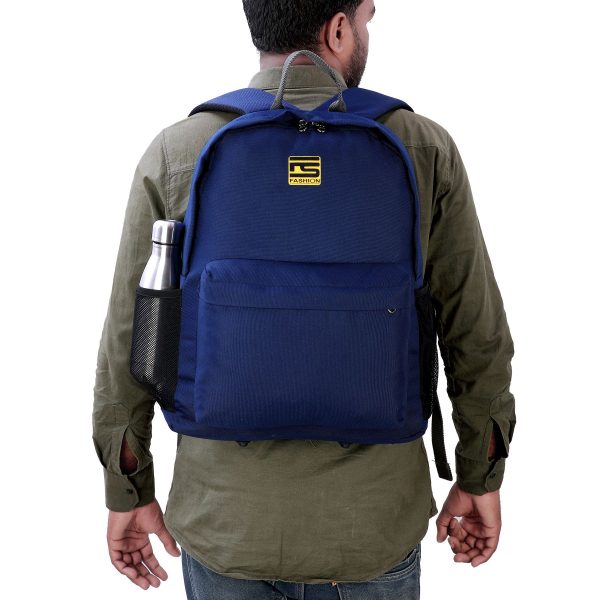 Fs Fashion College Backpack Men & Women (Navy Blue) 0019 - Image 2