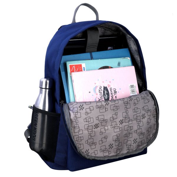 Fs Fashion College Backpack Men & Women (Navy Blue) 0019 - Image 7