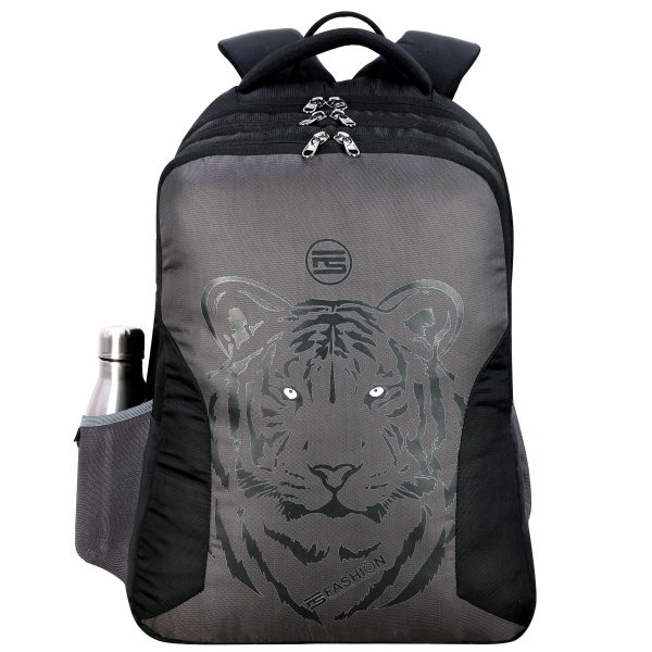 Fs Fashion Casual Backpack & Laptop  Bag for Unisex (44 L, Grey&Black) 0036