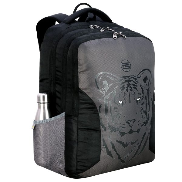 Fs Fashion Casual Backpack & Laptop  Bag for Unisex (44 L, Grey&Black) 0036 - Image 5
