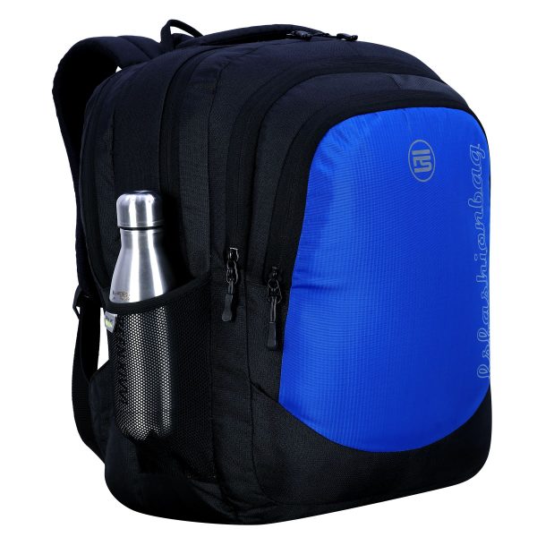 Fs Fashion 45 L School Bag & Laptop Backpack Unisex (Black, Blue) 0011 - Image 6