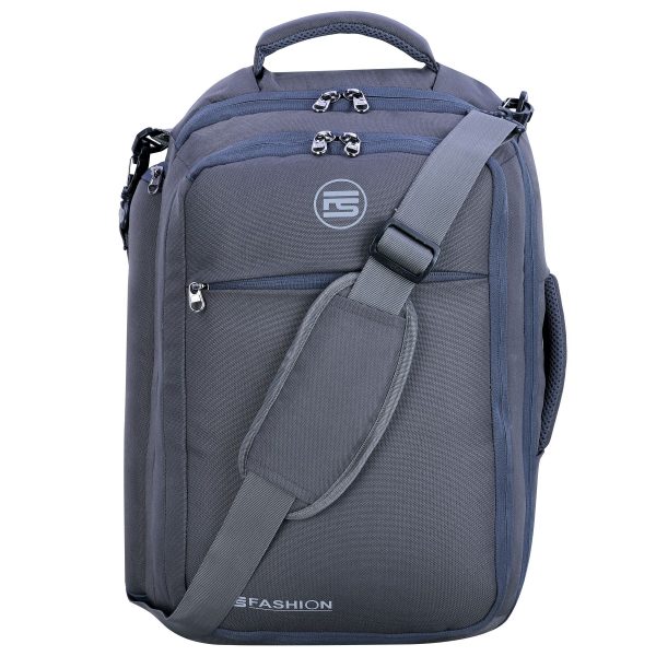 Fs Fashion Grey Convertible Backpack Messenger Bag Shoulder Bag Laptop Multi-Functional 3 in 1 . 004 - Image 5