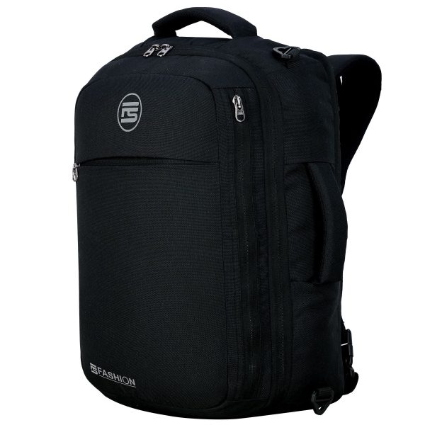 Fs Fashion Black Convertible Backpack Messenger Bag Shoulder Bag Laptop Multi-Functional 3 in 1 . 0008 - Image 10