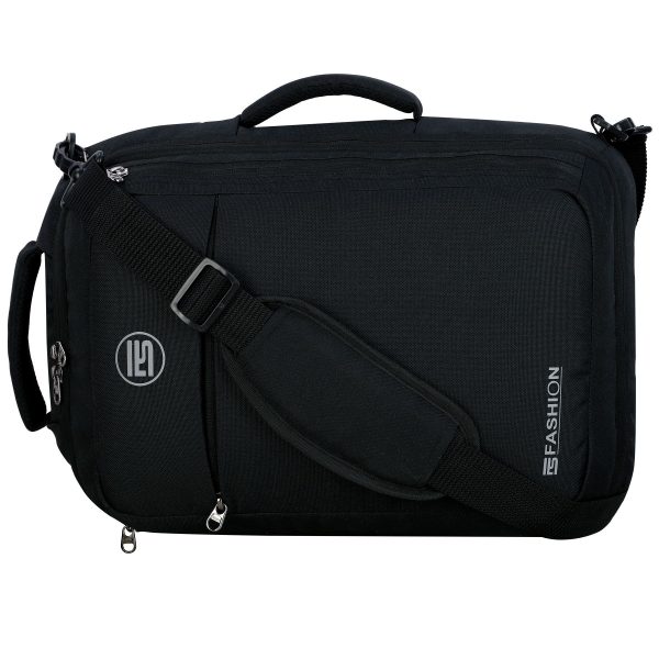 Fs Fashion Black Convertible Backpack Messenger Bag Shoulder Bag Laptop Multi-Functional 3 in 1 . 0008 - Image 6