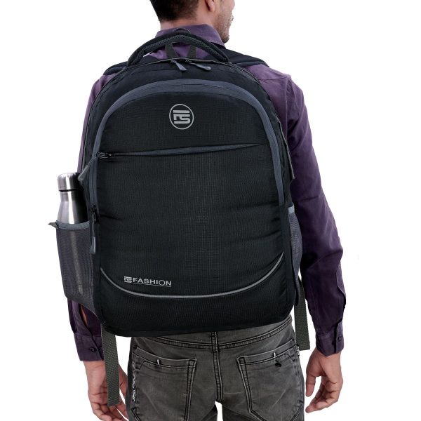 Fs Fashion 17-inch Casual Backpack for Men and Women (Black , 45 Ltrs) 0010 - Image 7