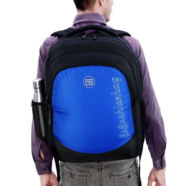 Fs Fashion 45 L School Bag & Laptop Backpack Unisex (Black, Blue) 0011 - Image 9