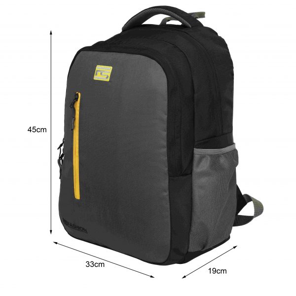 Fs Fashion School Backpack 45 L for (15.6 inch Grey&Black) 0014 - Image 2