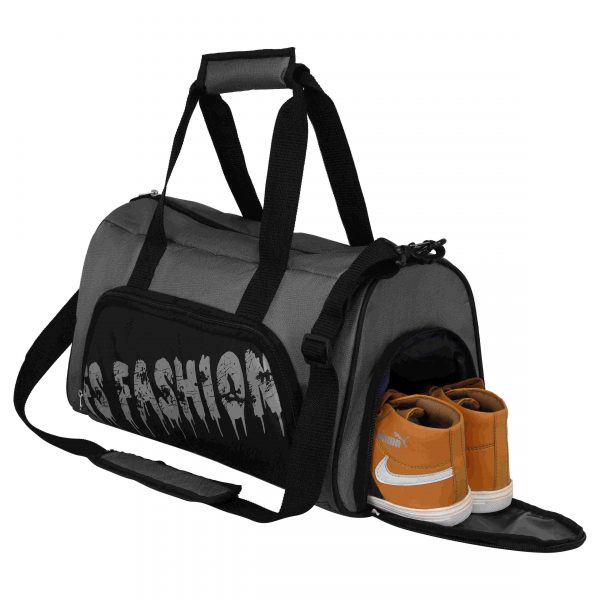 Fs Fashion 55 L Gym Bag (Grey) Large Capacity. 0027 - Image 5