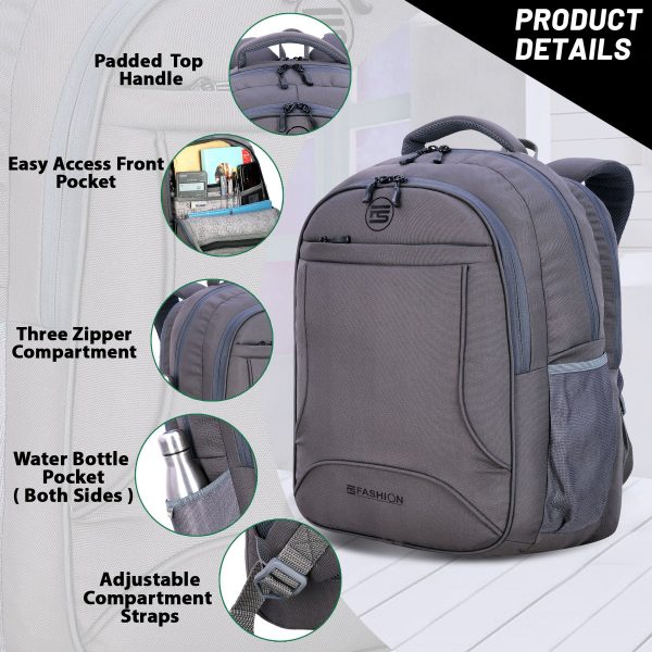 Fs Fashion Laptop Backpack 45 L ( Grey )006 - Image 2