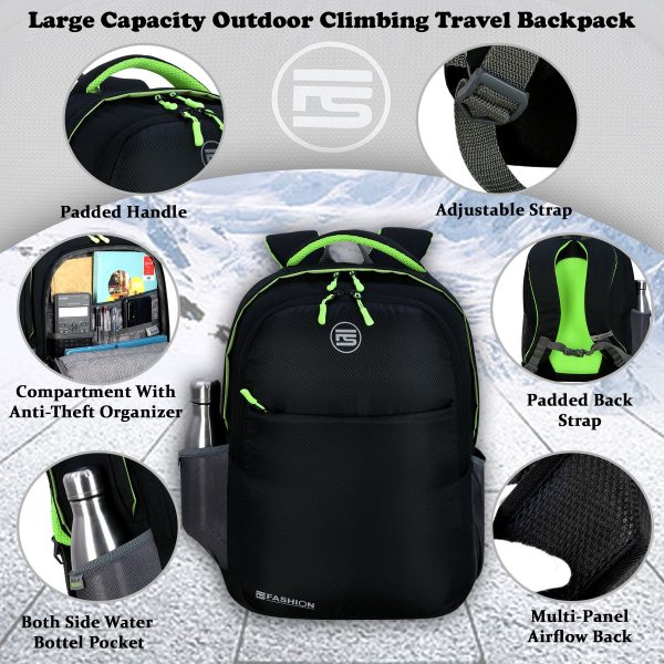 Fs Fashion 45 L Casual & Laptop Backpack (Black) 007 - Image 2
