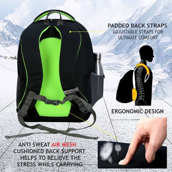 Fs Fashion 45 L Casual & Laptop Backpack (Black) 007 - Image 3
