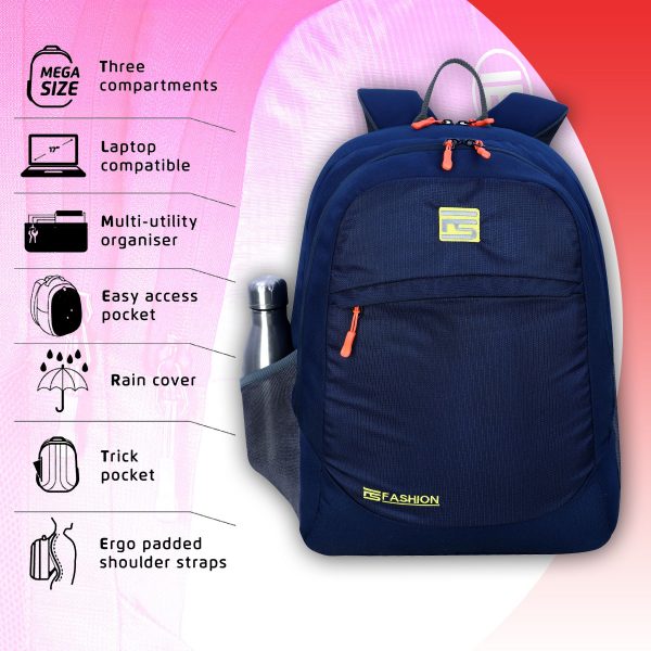 Fs Fashion Laptop Backpack 45 L (Blue) 003 - Image 3